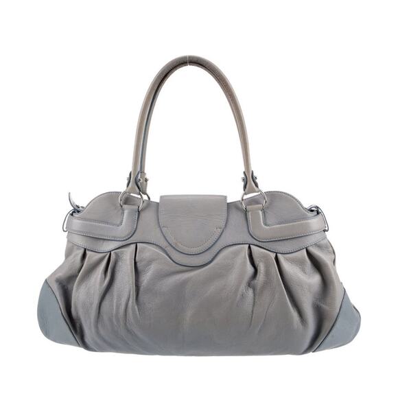 Salvatore Ferragamo Gancini Charm Gathered Leather Tote - Picture 3 of 5